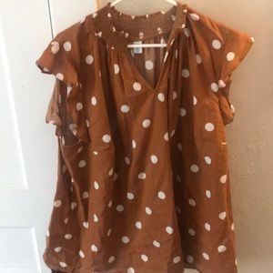 Never worn polka dot shirt